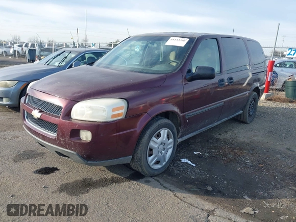 2007 Chevrolet Uplander LS Fleet z VIN 1GNDV23W57D194887, wystawiony jako IAAI lot #41543303 z przebiegiem 227 093 mil mil oraz . Historia ofert i sprzedaży dostępna na DreamBid. Obrazek 2.