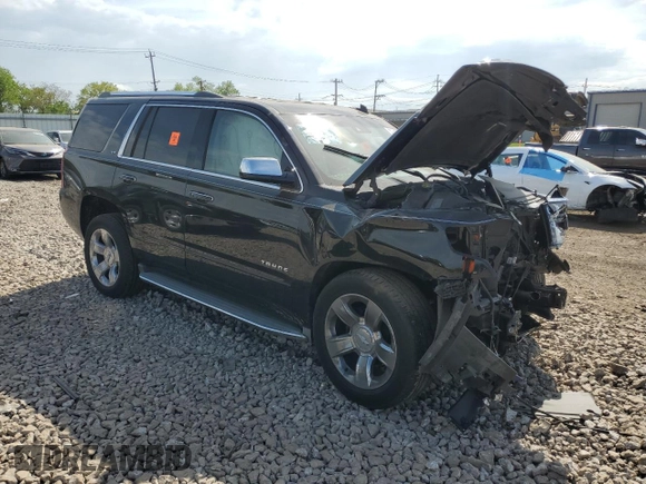2015 Chevrolet Tahoe LTZ with VIN 1GNSKCKC2FR289034, listed as a Copart auction lot 57067225 with Not provided miles and Salvage title. Bid and sale history available at DreamBid. Image 4.
