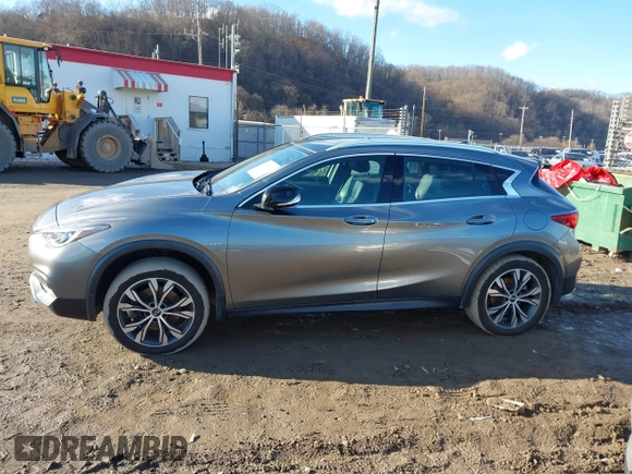 2017 Infiniti QX30 Luxury with VIN SJKCH5CR1HA020547, listed as a IAAI auction lot 41500509 with 64,263 mi miles. Bid and sale history available at carsss.com. Image 14.