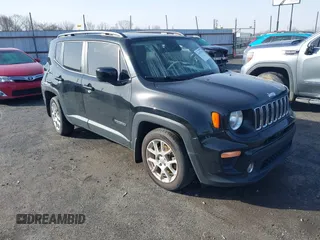 2021 Jeep Renegade Latitude with VIN ZACNJCBB8MPM69515, listed as a IAAI auction lot 41433302 with 48,431 mi miles. Bid and sale history available at carsss.com. Image 1.
