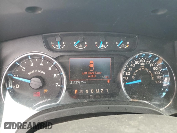 2013 Ford F-150 XL with VIN 1FTFW1ET2DFB96186, listed as a Copart auction lot 54178405 with 211,232 mi miles and Salvage Title. Bid and sale history available at carsss.com. Image 9.