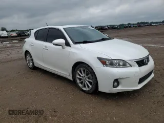 2012 Lexus CT 200h with VIN JTHKD5BH3C2086716, listed as a Copart auction lot 59615095 with 169,104 mi miles and Salvage title. Bid and sale history available at DreamBid. Image 4.