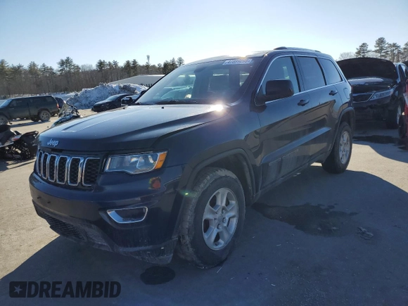 2017 Jeep Grand Cherokee Laredo with VIN 1C4RJFAG9HC609830, listed as a Copart auction lot 47599295 with 136,014 mi miles and Salvage title. Bid and sale history available at DreamBid. Image 1.