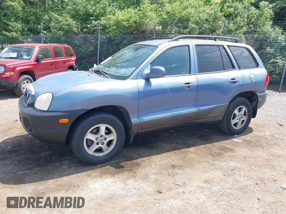 2002 Hyundai Santa Fe GLS with VIN KM8SC73D22U148410, listed as a IAAI auction lot 42159042 with 141,232 mi miles. Bid and sale history available at carsss.com. Image 2.