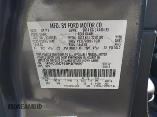 2011 Ford Escape XLT with VIN 1FMCU0D79BKB79697, listed as a IAAI auction lot 41265677 with 138,026 mi miles. Bid and sale history available at carsss.com. Image 9.