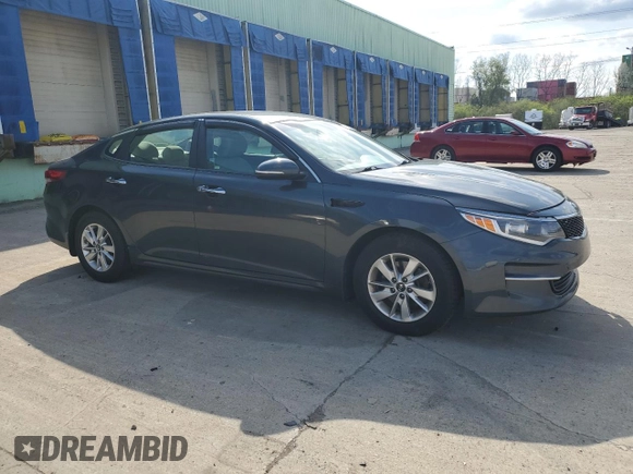 2016 Kia Optima LX with VIN KNAGT4L35G5071417, listed as a Copart auction lot 52211165 with 72,206 mi miles and Salvage Title. Bid and sale history available at carsss.com. Image 4.
