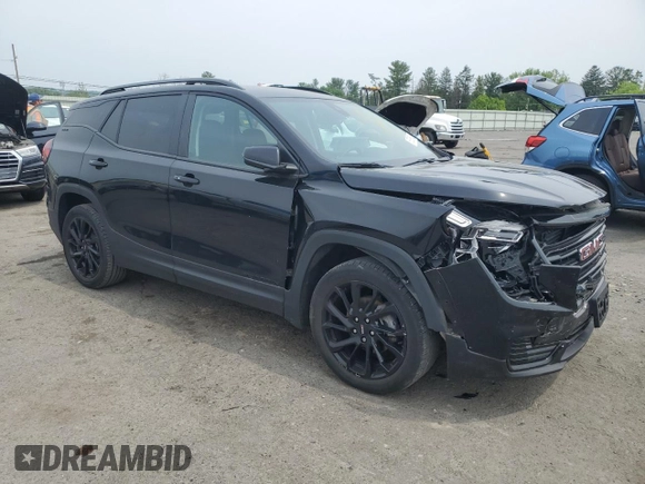 2023 GMC Terrain SLE z VIN 3GKALMEG9PL182341, wystawiony jako Copart lot #60895125 z przebiegiem 25 597 mil mil oraz Szkoda całkowita • Salvage title. Historia ofert i sprzedaży dostępna na DreamBid. Obrazek 4.