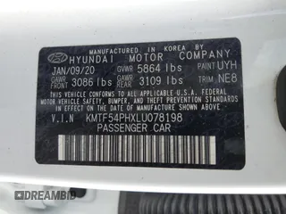 2020 Genesis G90 5.0L Ultimate with VIN KMTF54PHXLU078198, listed as a Copart auction lot 87916815 with 34,510 mi miles and Salvage Title. Bid and sale history available at carsss.com. Image 12.