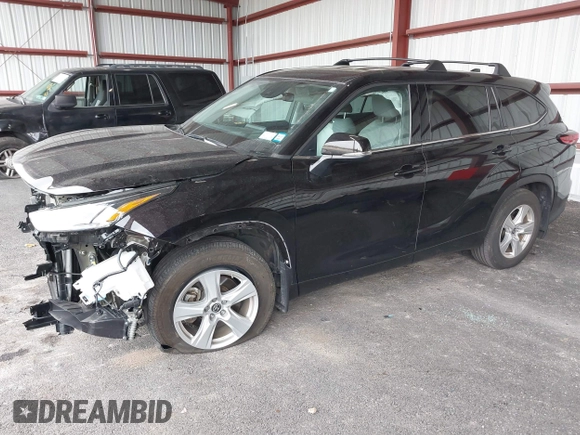 2022 Toyota Highlander LE with VIN 5TDBZRBH7NS240883, listed as a IAAI auction lot 40713152 with 24,374 mi miles and . Bid and sale history available at DreamBid. Image 18.
