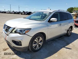 2017 Nissan Pathfinder Platinum with VIN 5N1DR2MN4HC652716, listed as a Copart auction lot 77750494 with 91,750 mi miles and Salvage Title. Bid and sale history available at carsss.com. Image 1.