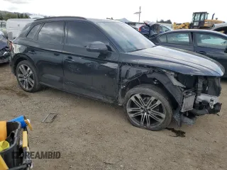 2018 Audi SQ5 Premium Plus with VIN WA1A4AFY9J2221365, listed as a Copart auction lot 48066074 with 54,395 mi miles and . Bid and sale history available at DreamBid. Image 4.