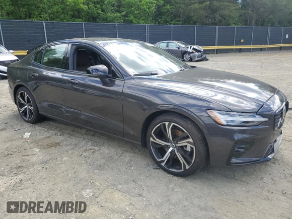 2024 Volvo S60 Ultimate Dark Theme with VIN 7JRL12TM4RG313644, listed as a Copart auction lot 55887415 with 10,606 mi miles and Salvage title. Bid and sale history available at DreamBid. Image 4.