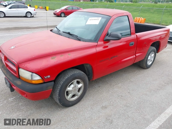 1997 Dodge Dakota with VIN 1B7FL26X4VS173260, listed as a IAAI auction lot 42159512 with 125,879 mi miles and . Bid and sale history available at carsss.com. Image 20.