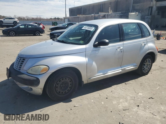 2002 Chrysler PT Cruiser z VIN 3C4FY48B72T385448, wystawiony jako Copart lot #48316855 z przebiegiem 123 046 mil mil oraz Szkoda całkowita • Salvage title. Historia ofert i sprzedaży dostępna na DreamBid. Obrazek 1.