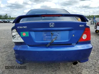 2005 Honda Civic Cpe EX with VIN 1HGEM22995L011815, listed as a Copart auction lot 68247064 with 162,270 mi miles and Salvage Title. Bid and sale history available at carsss.com. Image 6.