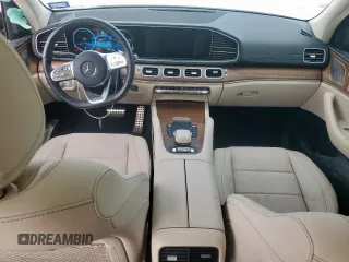 2022 Mercedes-Benz GLS 450 with VIN 4JGFF5KE6NA739823, listed as a Copart auction lot 57478395 with 35,664 mi miles and Salvage title. Bid and sale history available at DreamBid. Image 8.