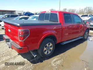 2011 Ford F-150 XL with VIN 1FTFW1CF6BKD37584, listed as a IAAI auction lot 41717362 with 189,668 mi miles. Bid and sale history available at carsss.com. Image 4.