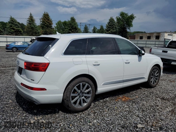 2019 Audi Q7 Premium Plus with VIN WA1LHAF71KD047849, listed as a Copart auction lot 64418045 with 59,686 mi miles and Salvage title. Bid and sale history available at DreamBid. Image 3.