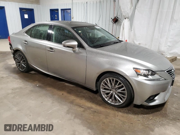 2015 Lexus IS 250 with VIN JTHCF1D29F5019038, listed as a Copart auction lot 53210275 with 55,348 mi miles and Salvage Title. Bid and sale history available at DreamBid. Image 4.