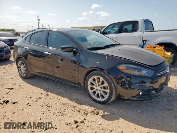 2013 Dodge Dart Limited with VIN 1C3CDFCA3DD320120, listed as a Copart auction lot 61642285 with 153,607 mi miles and Salvage title. Bid and sale history available at DreamBid. Image 4.