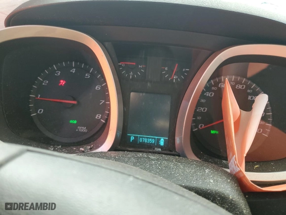 2010 Chevrolet Equinox LS with VIN 2CNALBEW7A6258234, listed as a Copart auction lot 67755444 with 78,359 mi miles and Salvage Title. Bid and sale history available at carsss.com. Image 9.