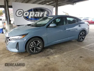 2024 Nissan Sentra SV z VIN 3N1AB8CV9RY272153, wystawiony jako Copart lot #60063675 z przebiegiem 23 343 mil mil oraz Nie do naprawy • Non repairable. Historia ofert i sprzedaży dostępna na DreamBid. Obrazek 1.