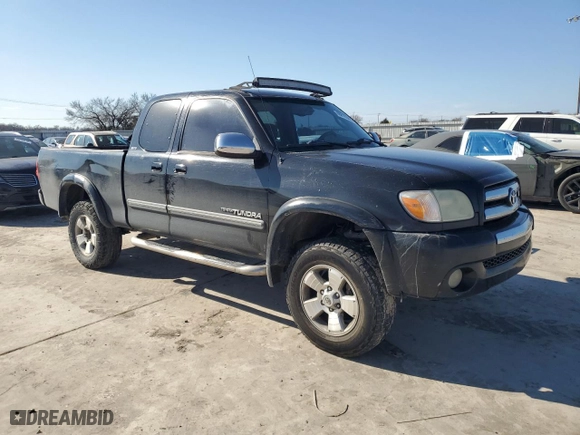 2005 Toyota Tundra SR5 with VIN 5TBBT44135S460972, listed as a Copart auction lot 46818305 with 375,437 mi miles and Salvage Title. Bid and sale history available at carsss.com. Image 4.