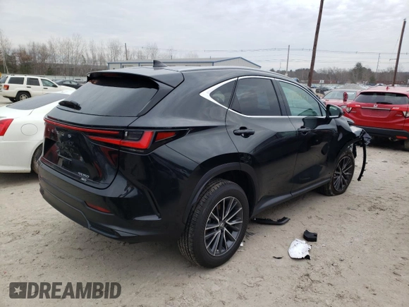 2022 Lexus NX with VIN 2T2AGCEZ5NC012338, listed as a Copart auction lot 72623402 with 1,385 mi miles. Bid and sale history available at carsss.com. Image 3.