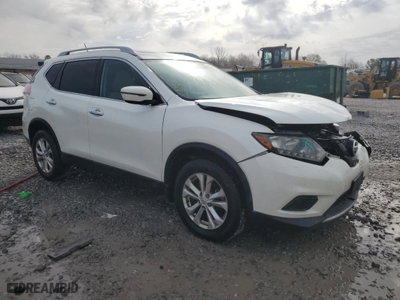 2016 Nissan Rogue SV with VIN 5N1AT2MV8GC885999, listed as a Copart auction lot 47561465 with 114,305 mi miles and Salvage Title. Bid and sale history available at carsss.com. Image 4.