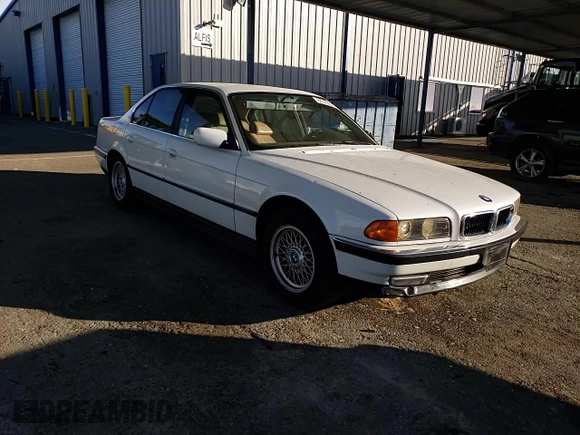 1995 BMW 7 Series 740i with VIN WBAGF6320SDH05311, listed as a Copart auction lot 86376034 with 200,275 mi miles and Salvage Title. Bid and sale history available at carsss.com. Image 10.