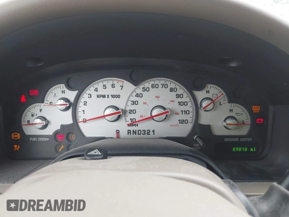 2004 Mercury Mountaineer Convenience z VIN 4M2ZU86K34ZJ16775, wystawiony jako IAAI lot #42216956 z przebiegiem 89 010 mil mil oraz . Historia ofert i sprzedaży dostępna na DreamBid. Obrazek 7.