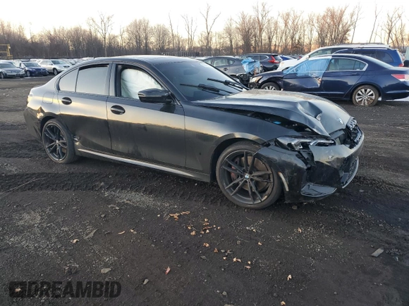 2024 BMW 3 Series M340i xDrive with VIN 3MW49FF06R8E26745, listed as a Copart auction lot 86563564 with 21,327 mi miles and Salvage Title. Bid and sale history available at carsss.com. Image 4.
