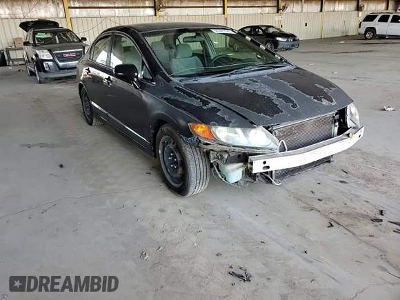 2008 Honda Civic LX with VIN 1HGFA16518L024982, listed as a Copart auction lot 56429195 with 132,432 mi miles and Salvage Title. Bid and sale history available at DreamBid. Image 13.