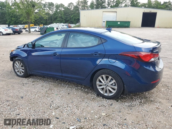 2016 Hyundai Elantra SE with VIN 5NPDH4AE0GH753374, listed as a Copart auction lot 61008175 with 128,187 mi miles and Salvage title. Bid and sale history available at DreamBid. Image 2.