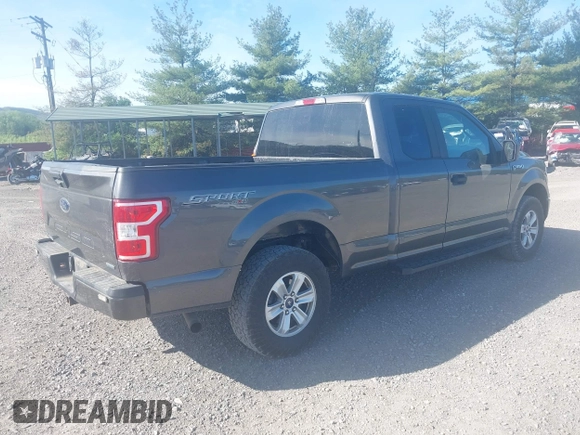 2019 Ford F-150 XL with VIN 1FTEX1EP1KKC64106, listed as a IAAI auction lot 42161813 with 127,387 mi miles. Bid and sale history available at carsss.com. Image 4.