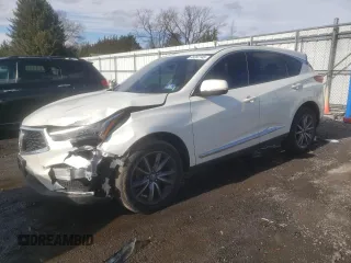 2019 Acura RDX w/Technology Pkg with VIN 5J8TC1H57KL002616, listed as a Copart auction lot 45352145 with 124,502 mi miles and Salvage Title. Bid and sale history available at carsss.com. Image 1.