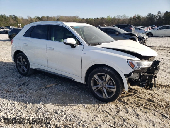 2020 Audi Q3 S line Prestige with VIN WA1FECF31L1120851, listed as a Copart auction lot 43015763 with 10,048 mi miles. Bid and sale history available at carsss.com. Image 4.