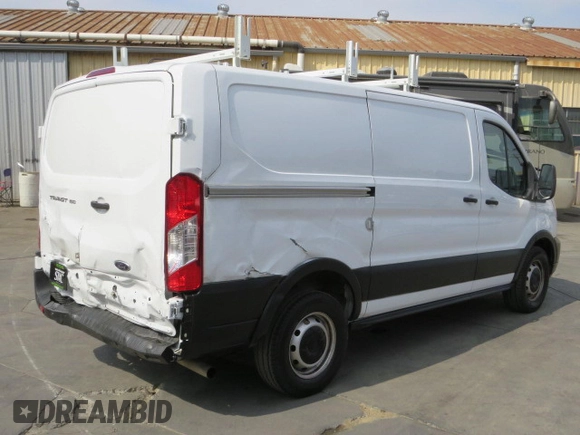 2023 Ford Transit Cargo with VIN 1FTYE1Y81PKB92726, listed as a Copart auction lot 87962485 with 13,373 mi miles and Salvage Title. Bid and sale history available at DreamBid. Image 3.
