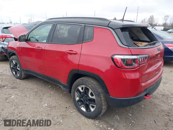 2018 Jeep Compass Trailhawk with VIN 3C4NJDDB2JT441865, listed as a IAAI auction lot 41848542 with 109,696 mi miles and . Bid and sale history available at carsss.com. Image 3.