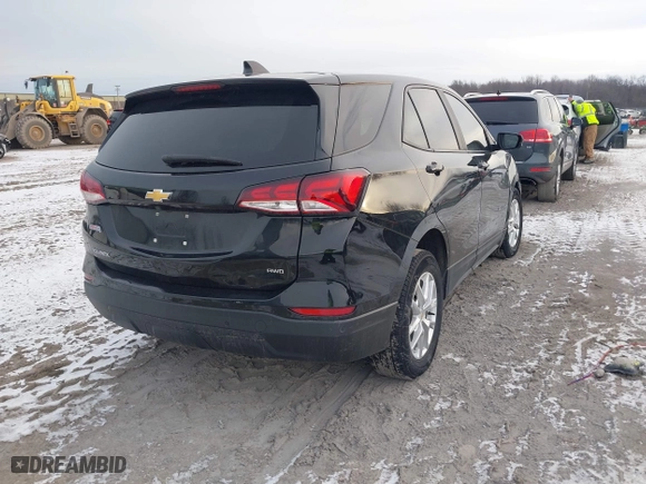 2022 Chevrolet Equinox LS with VIN 2GNAXSEV6N6155058, listed as a IAAI auction lot 41116784 with 120,918 mi miles. Bid and sale history available at carsss.com. Image 4.