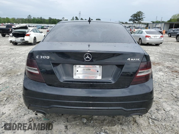 2012 Mercedes-Benz C-Class C 300 Sport with VIN WDDGF8BB2CA597036, listed as a Copart auction lot 54201325 with 172,063 mi miles and Salvage Title. Bid and sale history available at carsss.com. Image 6.