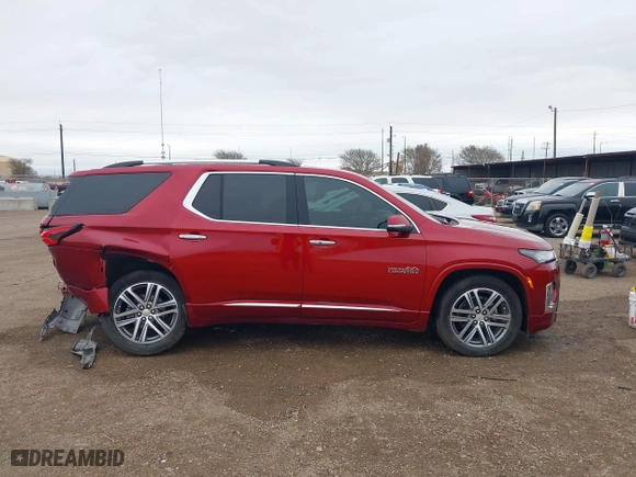 2023 Chevrolet Traverse High Country with VIN 1GNEVNKW7PJ221810, listed as a IAAI auction lot 41215676 with 26,020 mi miles. Bid and sale history available at carsss.com. Image 13.