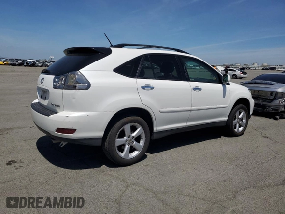 2008 Lexus RX 350 with VIN 2T2HK31U58C060532, listed as a Copart auction lot 57001025 with 246,293 mi miles and Clean Title. Bid and sale history available at DreamBid. Image 3.