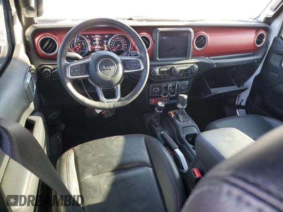 2022 Jeep Wrangler Unlimited Rubicon with VIN 1C4HJXFG6NW184670, listed as a Copart auction lot 84152964 with 31,459 mi miles and Salvage title. Bid and sale history available at DreamBid. Image 8.