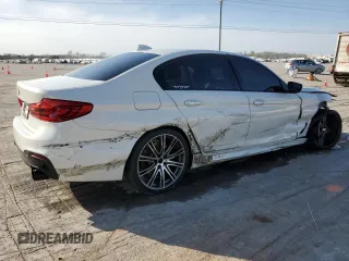 2018 BMW 5 Series 540i with VIN WBAJE5C52JWA94066, listed as a Copart auction lot 51386355 with 86,820 mi miles and Salvage Title. Bid and sale history available at carsss.com. Image 3.