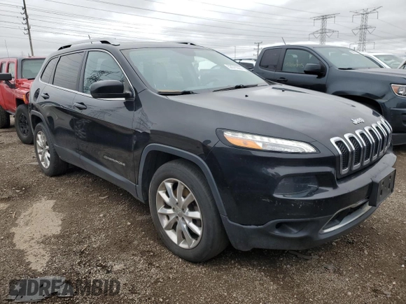2015 Jeep Cherokee Limited with VIN 1C4PJMDSXFW759064, listed as a Copart auction lot 53570035 with 153,747 mi miles and Salvage Title. Bid and sale history available at DreamBid. Image 4.