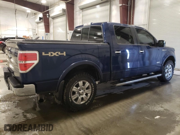 2011 Ford F-150 XLT with VIN 1FTFW1ET7BFB33212, listed as a Copart auction lot 48062245 with 163,204 mi miles and Salvage Title. Bid and sale history available at carsss.com. Image 3.