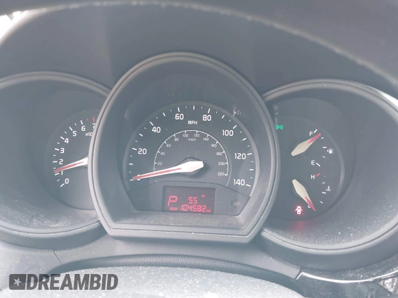 2016 Kia Rio LX with VIN KNADM4A36G6686149, listed as a IAAI auction lot 42015781 with 104,582 mi miles. Bid and sale history available at carsss.com. Image 7.