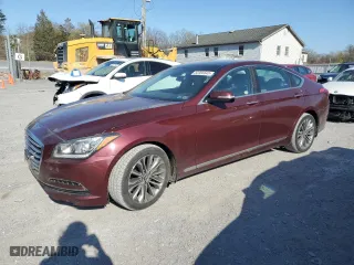 2015 Hyundai Genesis 3.8L with VIN KMHGN4JE5FU088008, listed as a Copart auction lot 52355645 with 148,021 mi miles and Salvage Title. Bid and sale history available at carsss.com. Image 1.