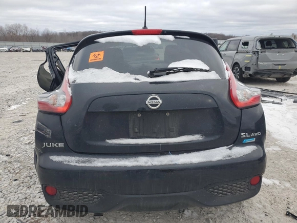 2015 Nissan Juke SL z VIN JN8AF5MV2FT563181, wystawiony jako Copart lot #47898985 z przebiegiem Nie podano mil oraz Tytuł czysty. Historia ofert i sprzedaży dostępna na DreamBid. Obrazek 6.